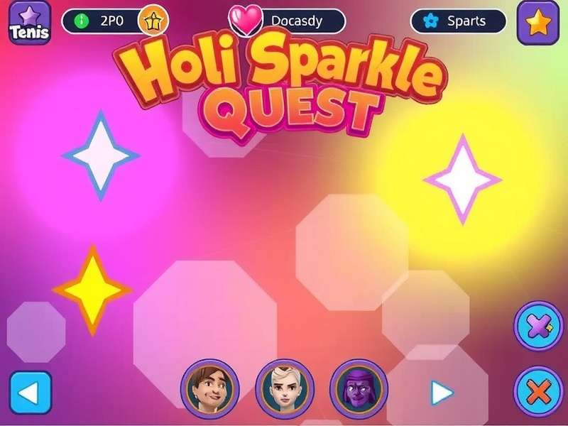 Holi Sparkle Quest Gameplay Screenshot